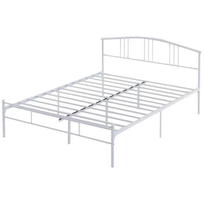 Modern Metal Platform Bed Frame with Curved Arched Headboard – Perfect for Any Bedroom