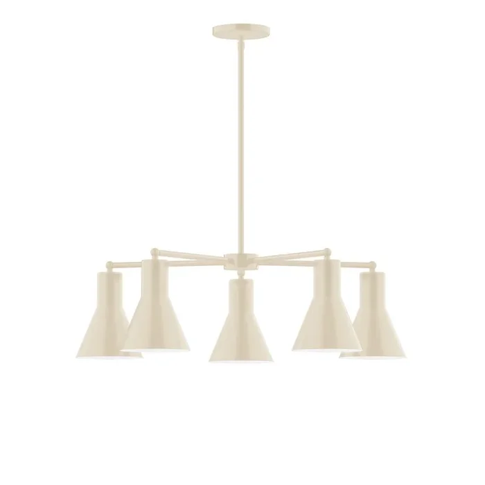 Montclair Light Works – CHC436-16-L10 – LED Chandelier – Flare – Cream – CHC43616L10