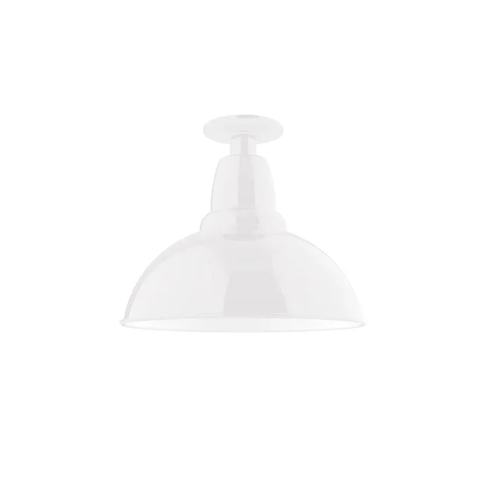 Montclair Light Works – FMB106-44-W12-L12 – LED Flush Mount – Cafe – White – FMB10644W12L12
