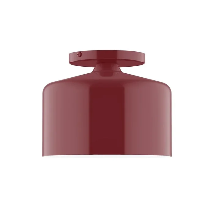 Montclair Light Works – FMD419-55 – One Light Flush Mount – Julia – Barn Red – FMD41955