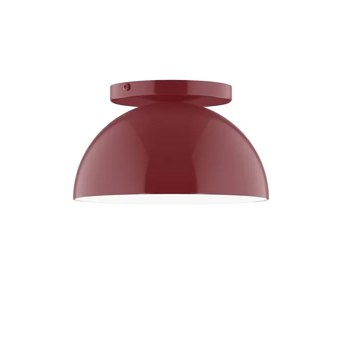Montclair Light Works – FMD431-55 – One Light Flush Mount – Arcade – Barn Red – FMD43155