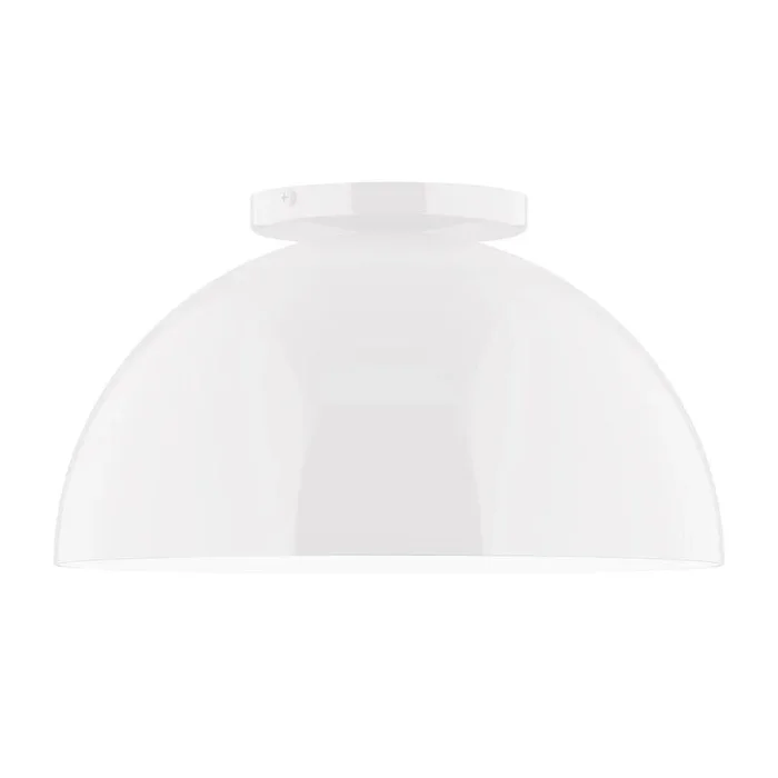 Montclair Light Works – FMD432-44-L12 – LED Flush Mount – Arcade – White – FMD43244L12