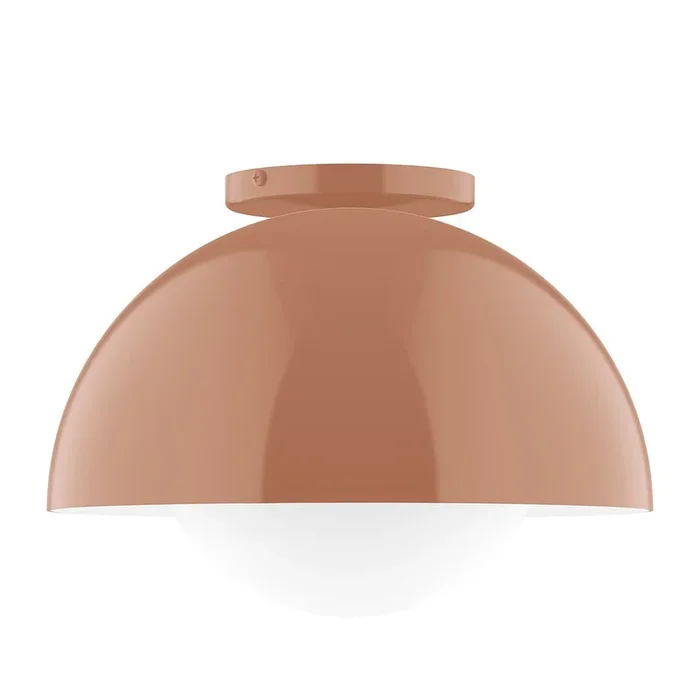 Montclair Light Works – FMD432-G15-19 – One Light Flush Mount – Arcade – Terracotta – FMD432G1519