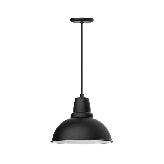 Montclair Light Works – PEB107-41-C27-L13 – LED Pendant – Cafe – Black – PEB10741C27L13
