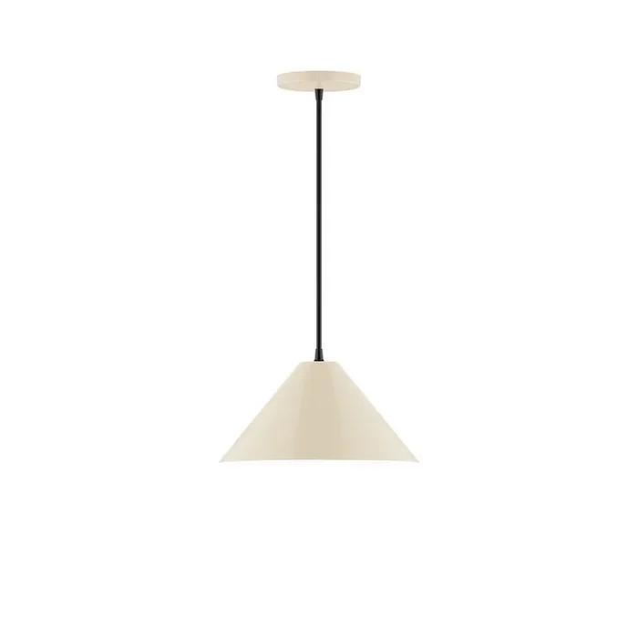 Montclair Light Works – PEB422-16-C24 – One Light Pendant – Axis – Cream – PEB42216C24