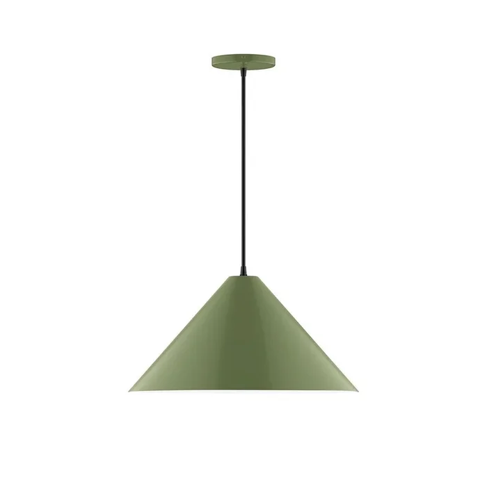Montclair Light Works – PEB423-22-C27 – One Light Pendant – Axis – Fern Green – PEB42322C27