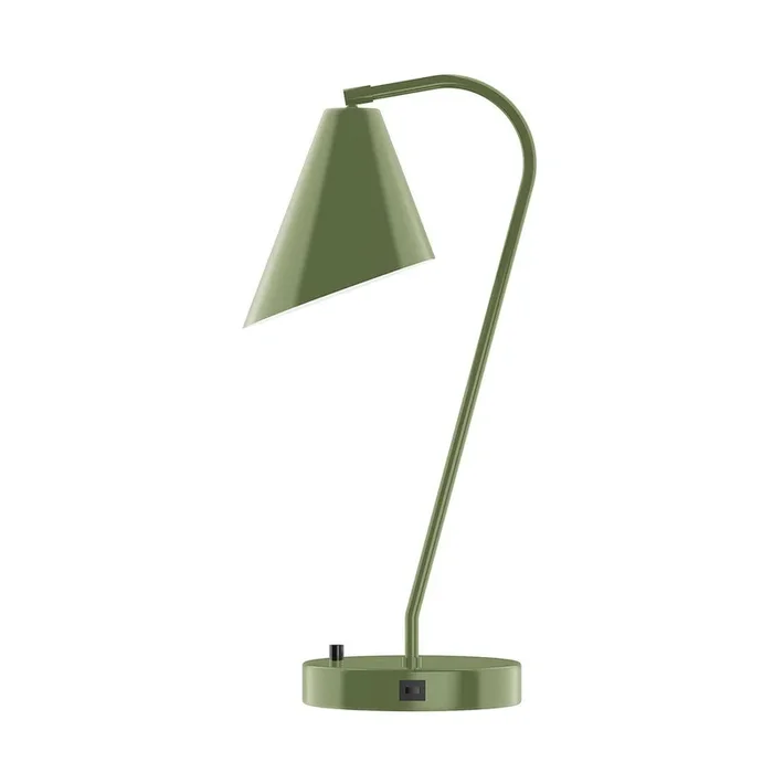 Montclair Light Works – TLC415-22 – One Light Table Lamp – Jasmine – Fern Green – TLC41522
