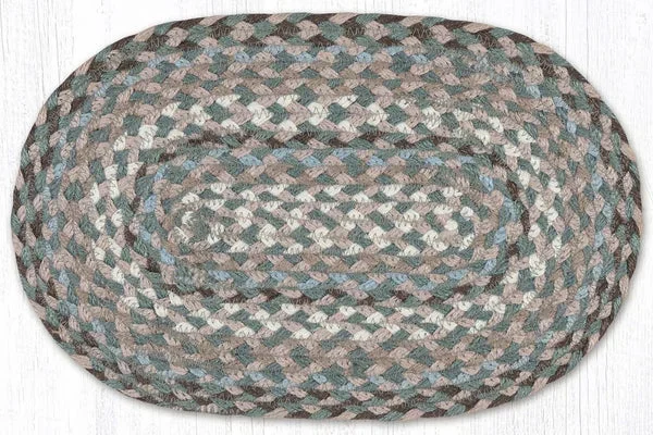MS-911 Taupe/Ivory/Light Blue Miniature Trivet