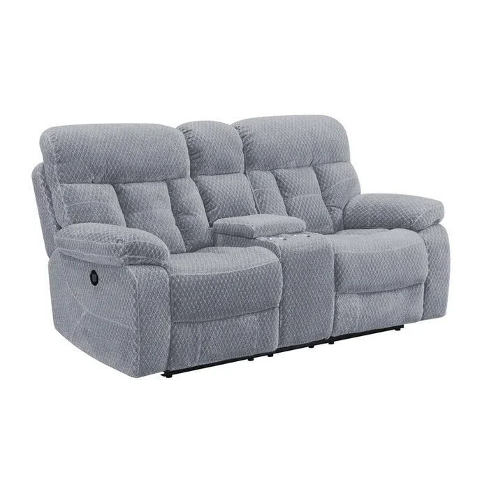 New Classic Furniture Bravo Console Loveseat W/ Pwr Fr-Stone