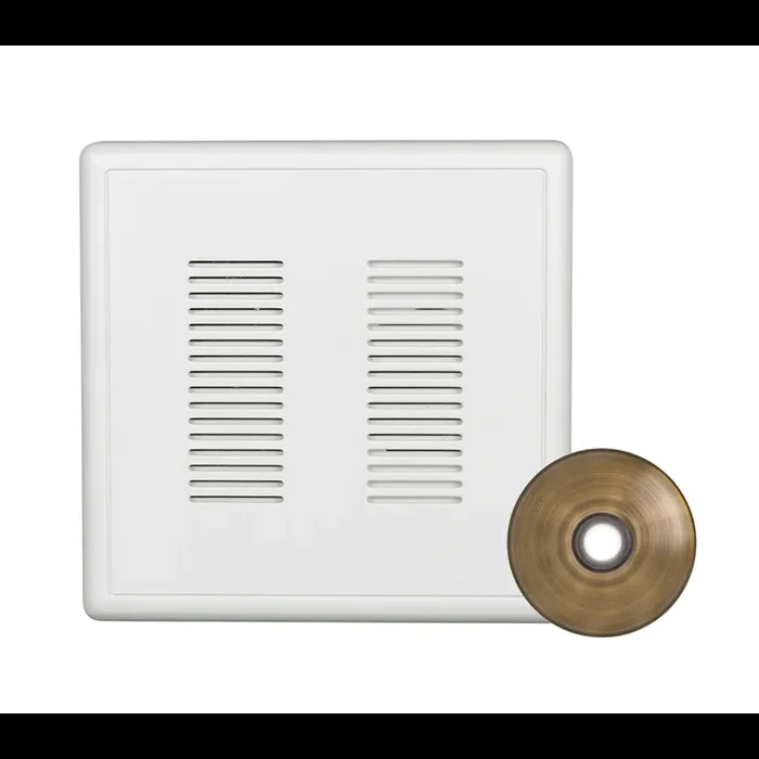 NICOR PrimeChime Plus 2 Video Compatible Doorbell Chime Kit With Antique Brass Stucco Button (PRCP2SBAB)