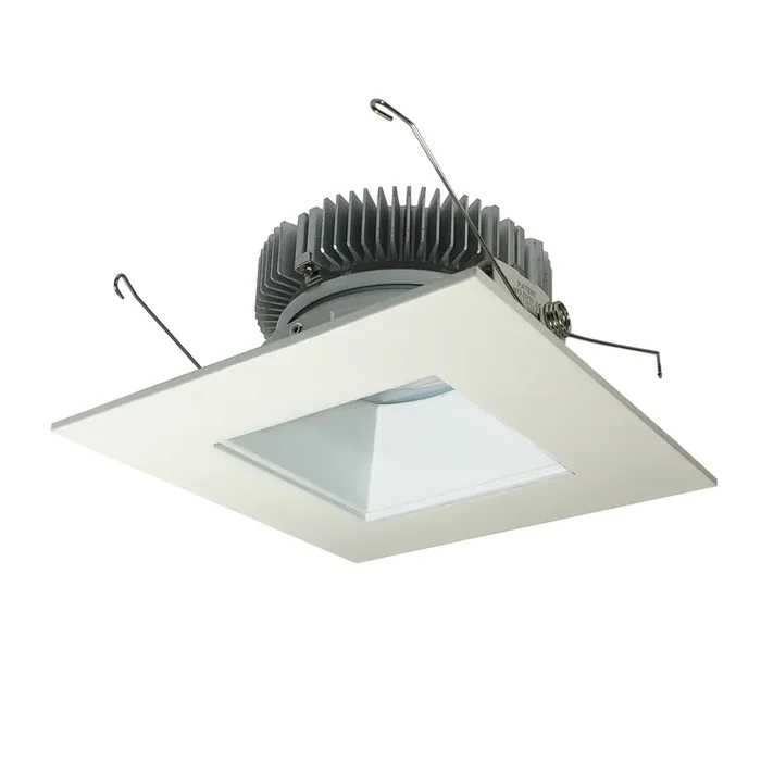 Nora 6 Inch Cobalt Dedicated High Lumen Square /Square 2000Lm 3000K Matte Powder White (NLCB2-6562030MPW)
