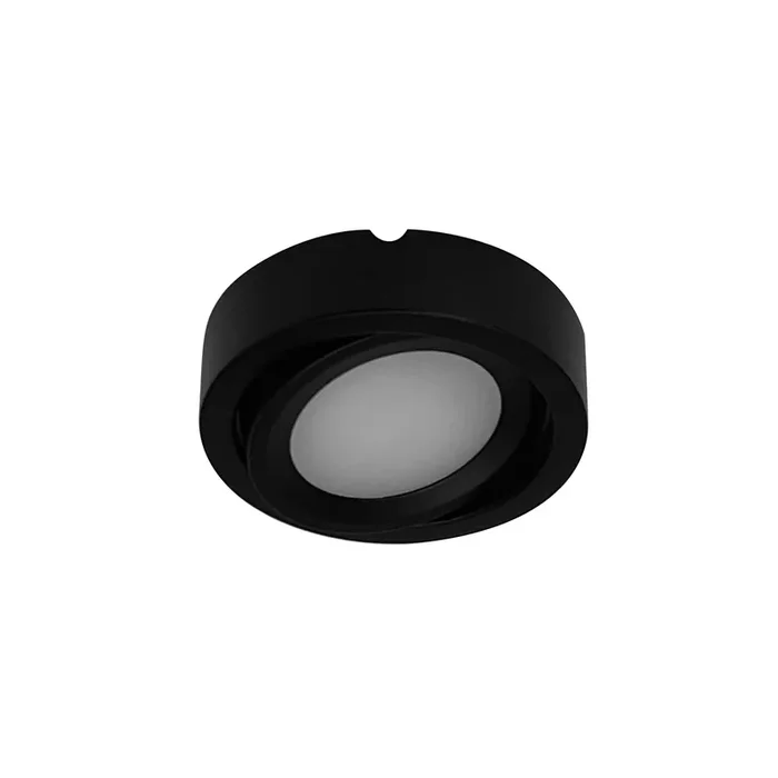Nora Adjustable LED Puck Light 12V 3000K Black (NMP-A30B)