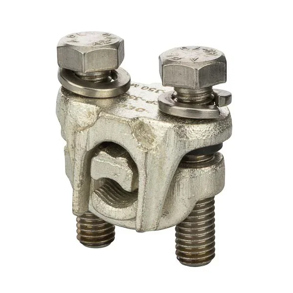 NSI Bronze Plated Tap Connector Aluminum/ Copper 350 MCM-4/0 STR Main 350 MCM-4 SOL Tap (TCP350)
