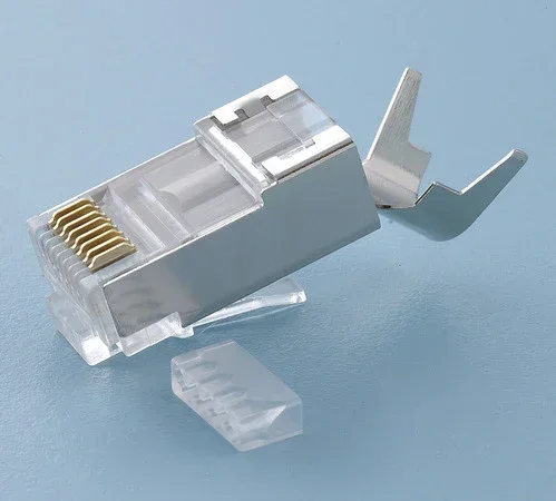 NSI RJ45 CAT6a 10 Gig Shielded Connector With Liner 100 Per Bag (106190BG)