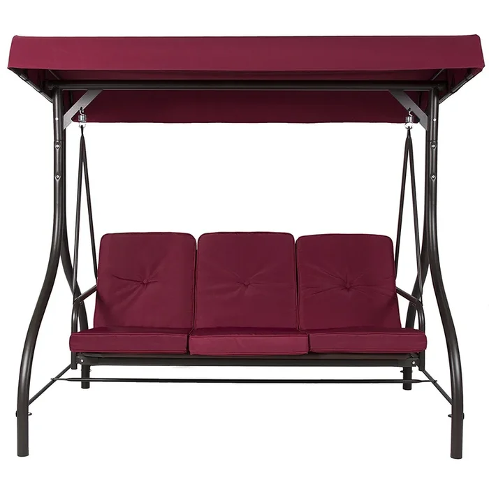 Outdoor Patio Deck Porch Canopy Swing with Cushions
