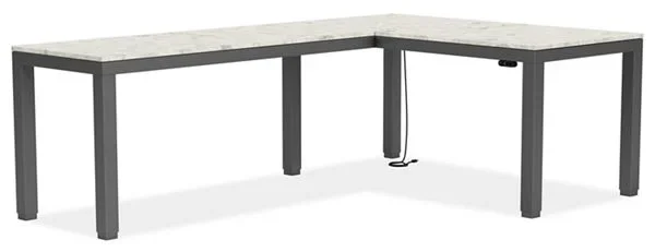Parsons Electric Adjustable Standing L-Shaped Desks – Modern Office Furniture – Room & Board