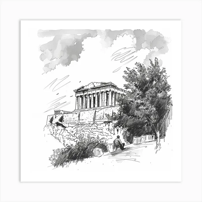 Parthenon 2 Art Print by ThatWorksMedia