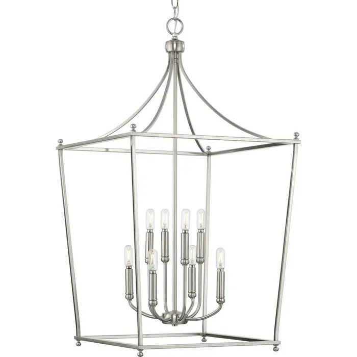 Progress Lighting – Eight Light Foyer Chandelier – Parkhurst