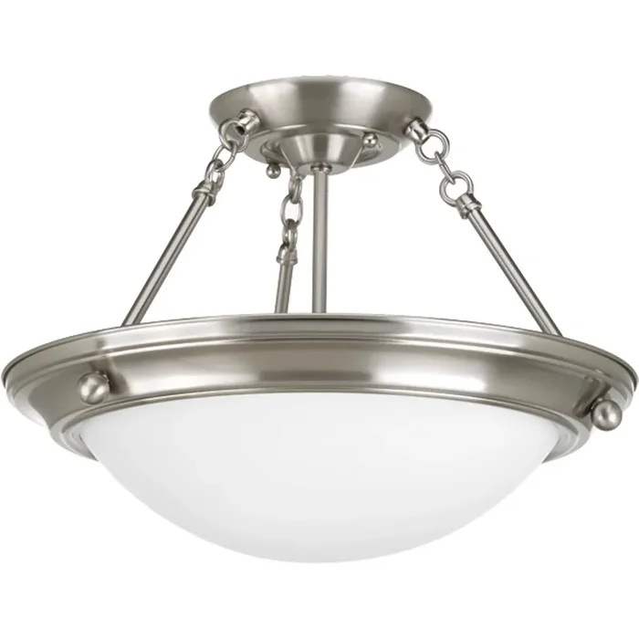 Progress Lighting Eclipse Collection Two-Light 15-1/4 Inch Close-To-Ceiling (P3567-09)