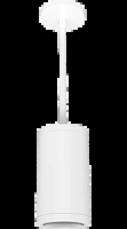 RAB Cylinder Pendant Stem 4 Inch 20W 3500K 120-277V Dimmable 50 Degree White (CDLED4PS-20W-50D935-W)