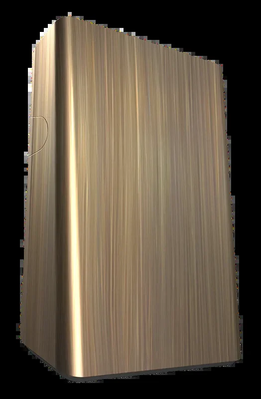 RAB LED Slim Wall Pack Amber Wattage Selectable 26W/18W/12W 120-277V Wall Mount 0-10V Dimming Solid Brass (SLIMYABR)