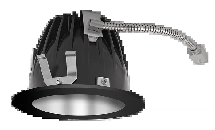 RAB LED Trim MOD 6 Inch Round Wall Washer 2700K 80 CRI Specular Cone Black Ring (NDLED6RD-WYY-S-B)