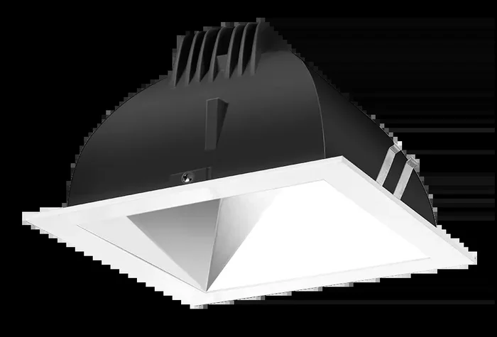 RAB LED Trim MOD 6 Inch Square Wall Washer 3000K 90 CRI Specular Cone White Ring (NDLED6SD-WYHC-S-W)