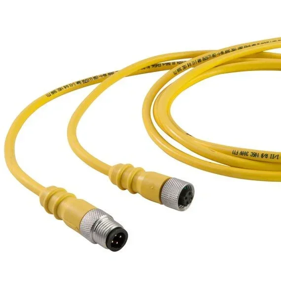 Remke Dual Key Micro-Link Cable Assembly TPE Male/Female 2-Pole 6 Foot 18 AWG (402K0060AQ)