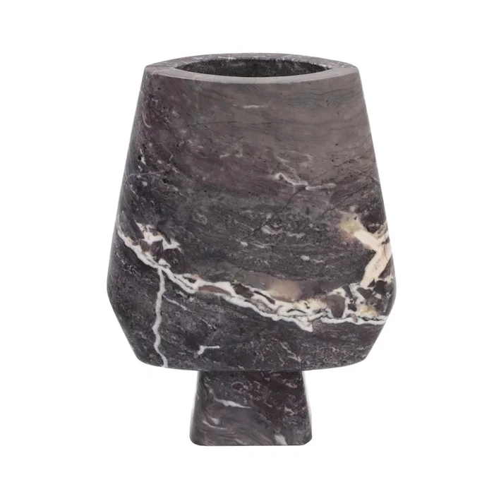 Samma Grey Marble Vase – Large