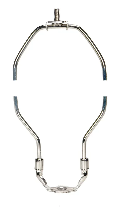 SATCO/NUVO Heavy Duty Harp Polished Nickel Finish 12-1/2 Inch Height 1/8 IP Saddle 1/4-27 Thread (90-2012)