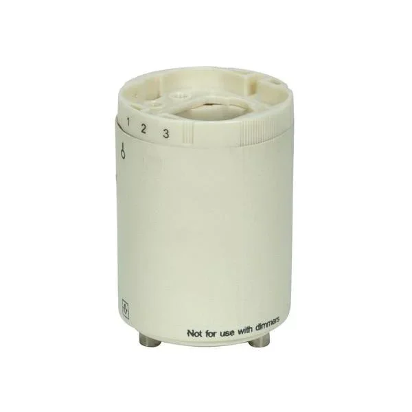 SATCO/NUVO Smooth Phenolic Self-Ballasted Compact Fluorescent Lampholder 277V 60Hz 0.20A 18W G24Q-2 And GX24Q-2 2 Inch Height 1-1/2 Inch Width (80-1853)