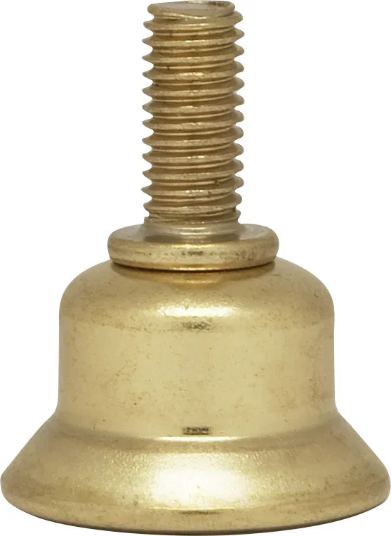 SATCO/NUVO Steel Riser 1/4-27 Brass Plated 1/2 Inch Height (90-2458)