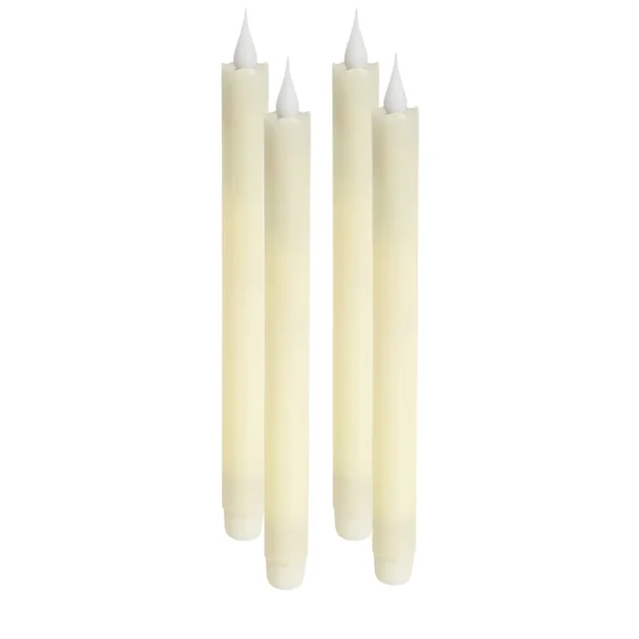 Set of 4 10″ Taper Candles for Elegant Home Décor and Candlelight Ambience