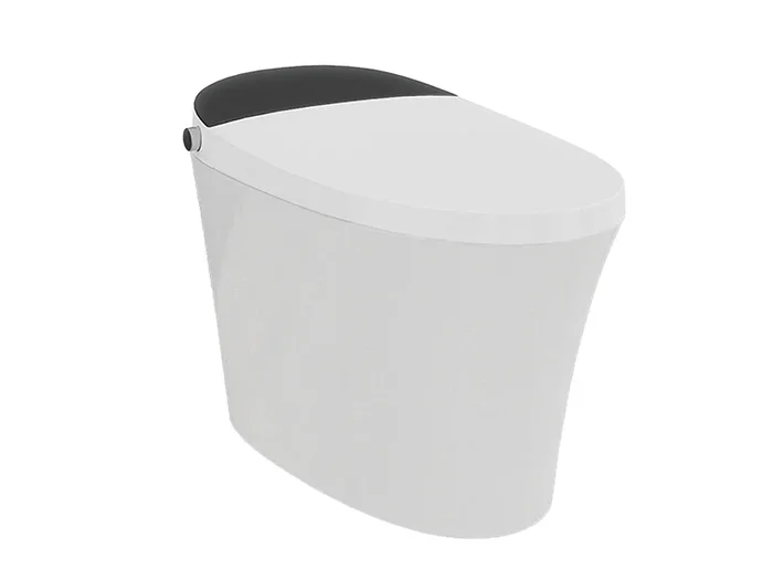 Smart Toilets Bidets Foot Touching Lid Opening with Foam Shield,Auto Flush,LED Display