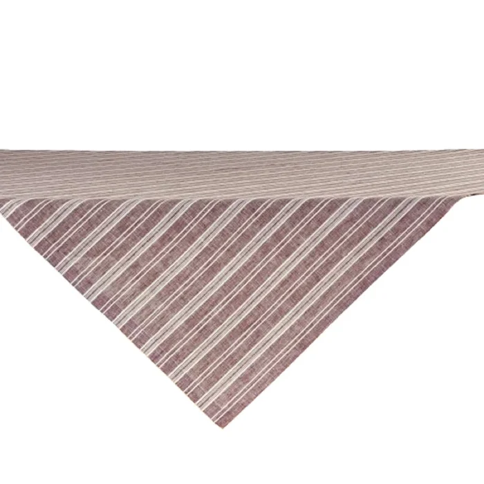 Solino Home 100% Pure Linen Table Throw – Chelsea Stripe