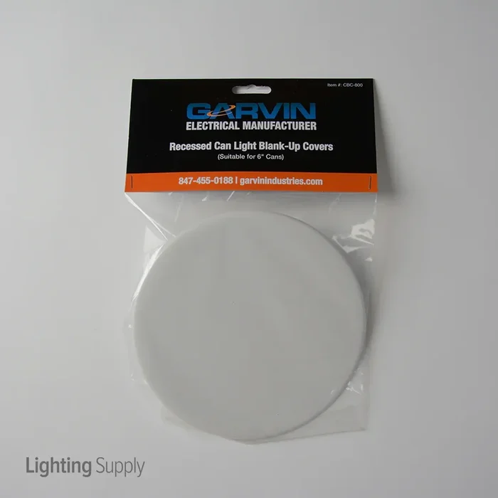 Southwire Garvin Recessed Can Light Blank-Up Cover 8 Inch Diameter (CBC-800)