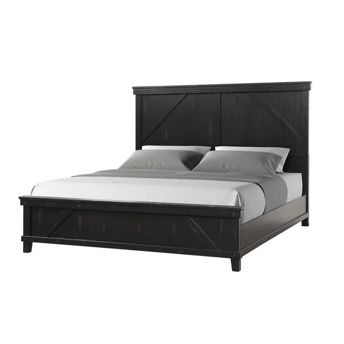 Spruce Creek Black King Bed