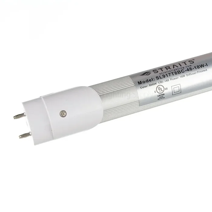 Straits Lighting SL960T8BC-48-18W-100/277V-5000-F-120-I-D-G13-SD-1 MX Series 4 Foot LED T8 Tube Type A/B Hybrid 5000K 18W 2700Lm Non-Dimmable (11052453-1)