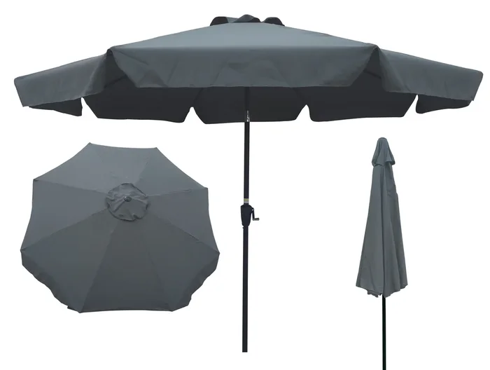 Streamdale 10′ Patio Umbrella, 8 Ribs, Tilt & Crank, No Base