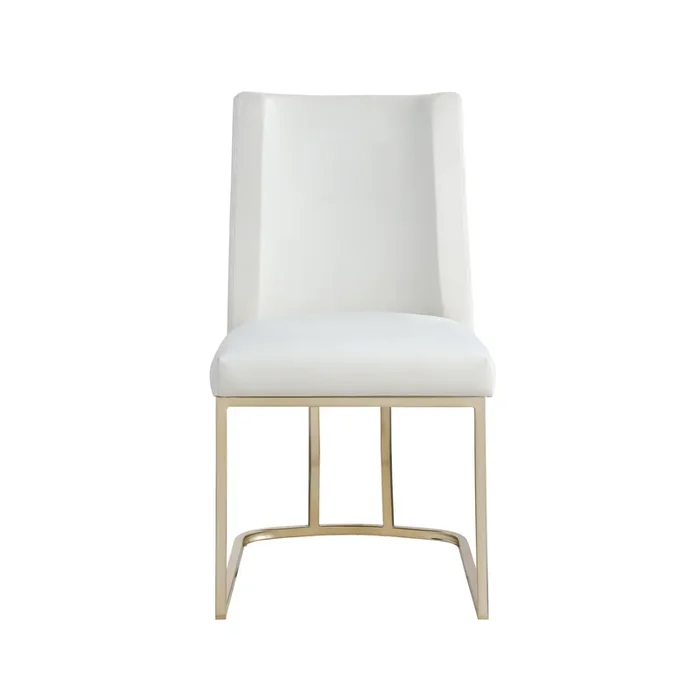 Streamdale Dining Chairs, Velvet Upholstered Side Chair, Metal Legs (Set Of 2)