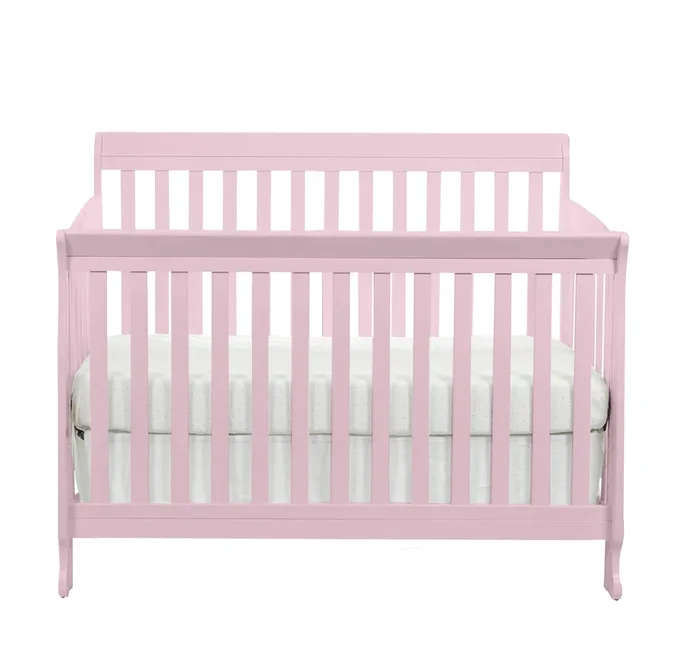 Suite Bebe Riley 4-in-1 Convertible Crib Pink