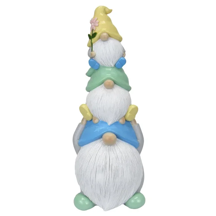 Sunny Club Gnome Stack Outdoor Garden Statue, 16″