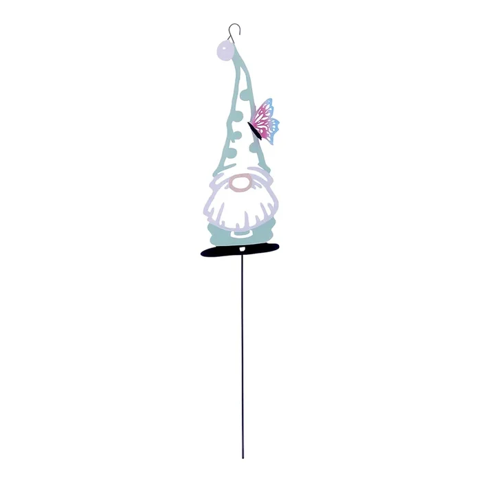 Sunny Club Green Gnome Metal Yard Stake, 24″