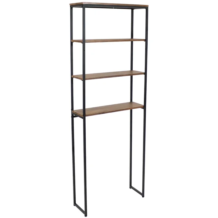 Sunnydaze 4-Tier Industrial Over-the-Toilet Storage Shelf