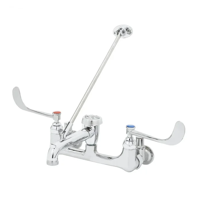 T&S Brass B-0658 Service Sink Faucet, Wall Mount, 8