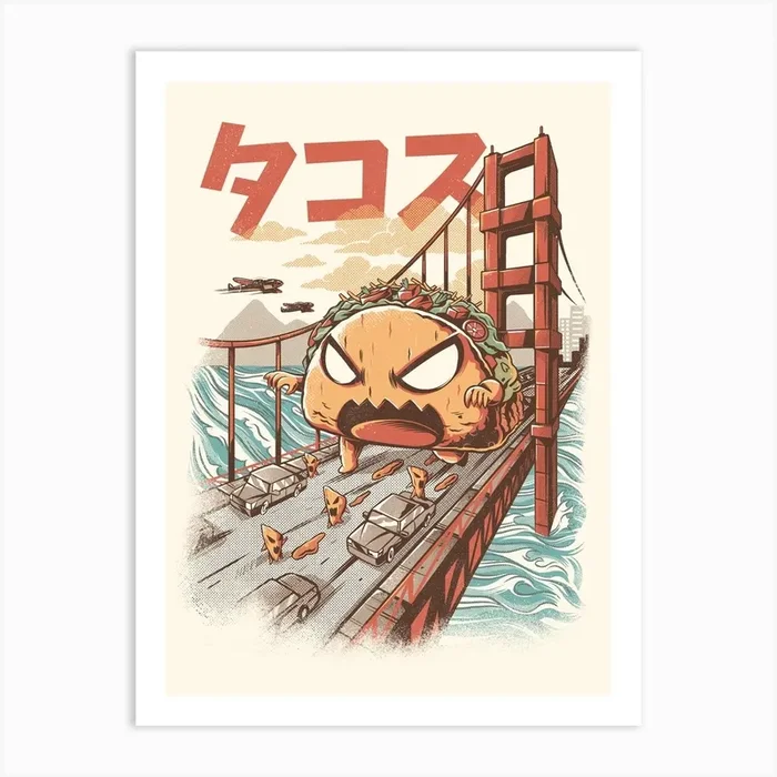 Takaiju Art Print by ilustrata