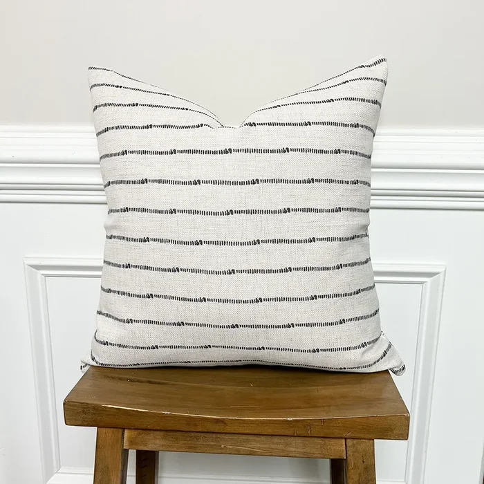 The Fletcher Woven Pillow Cover 20×20 inch- High End Textured Fabric – Decor Steals