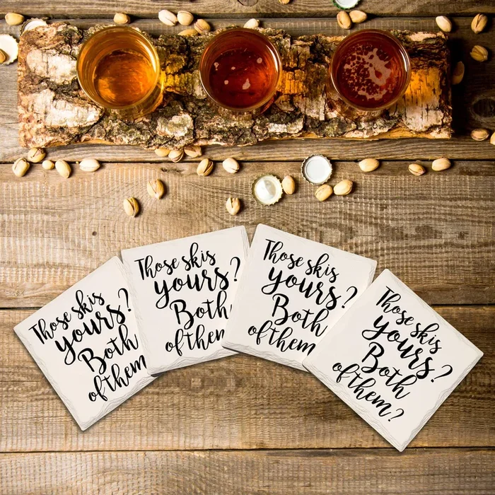 Those Skis Yours? Drink Coaster Set