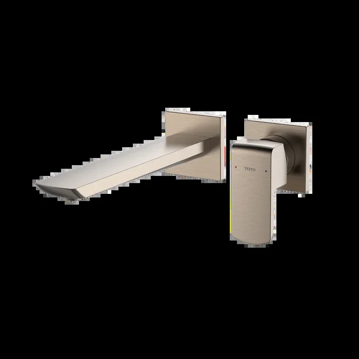 TOTO GR 1.2 GPM Wall-Mount Single-Handle Bathroom Faucet with COMFORT GLIDE Technology, Brushed Nickel TLG02311U#BN