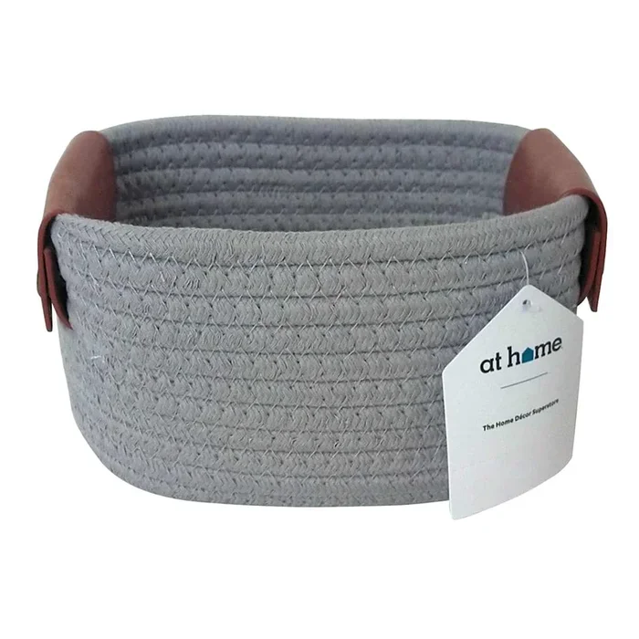Tristin Grey Rectangle Storage Bins, Medium